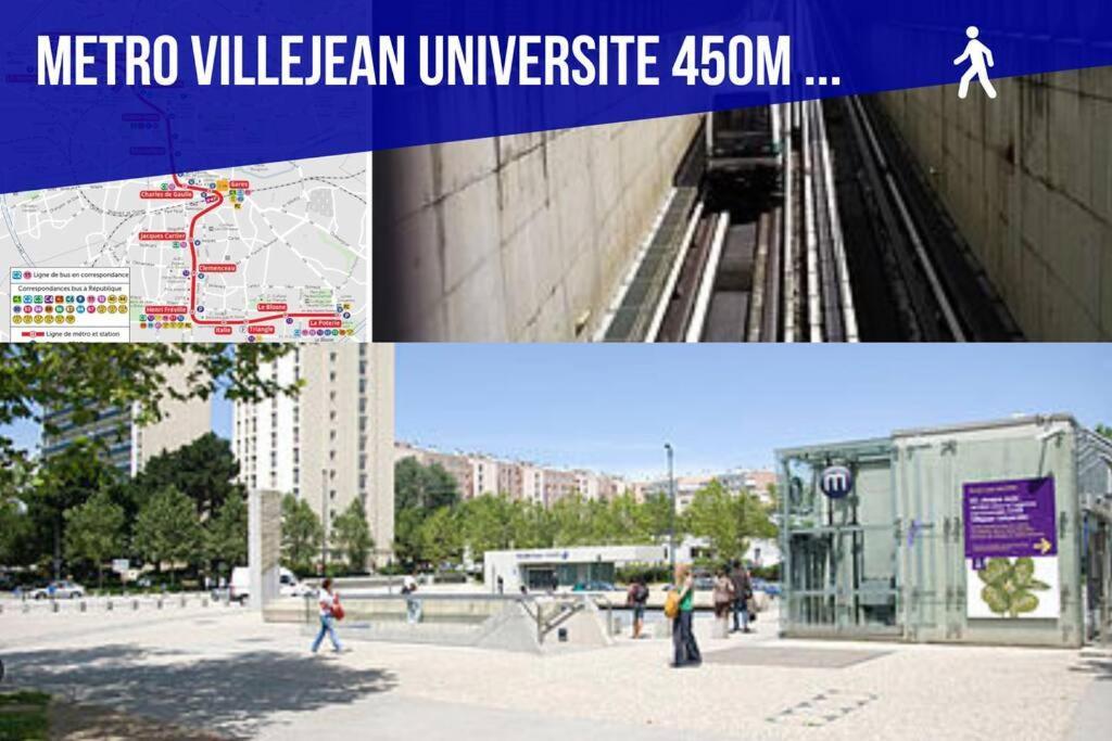 Auteuil • 4 Chambres • Wifi • Metro A 400M Rennes Extérieur photo