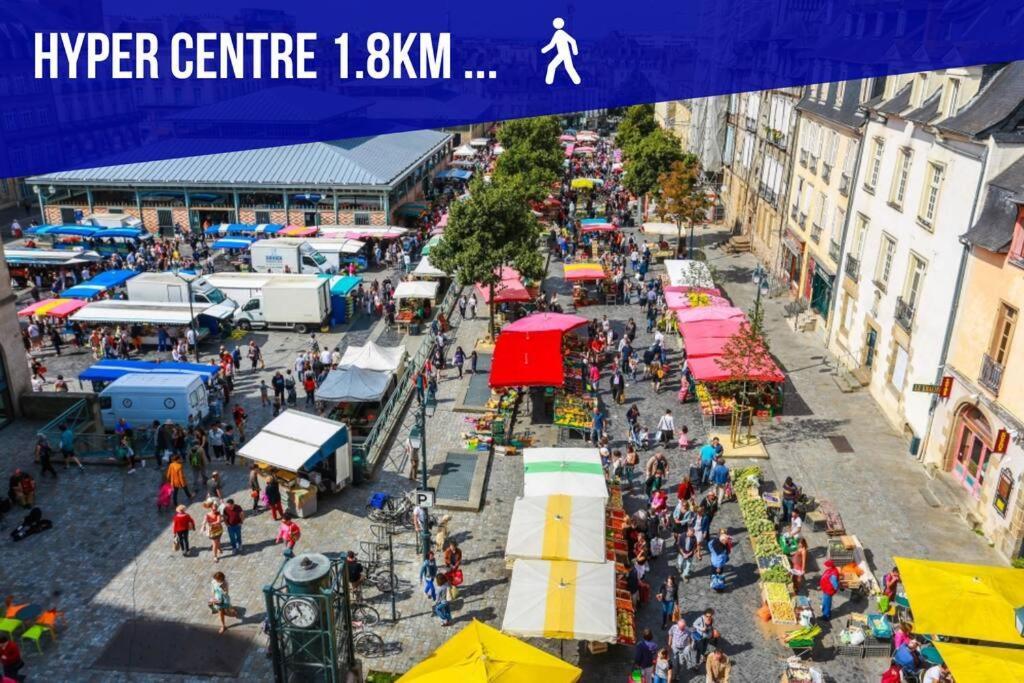 Auteuil • 4 Chambres • Wifi • Metro A 400M Rennes Extérieur photo